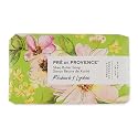 Pre de Provence Wrapped Artisanal Soap Bar, Organic Shea Butter Enriched, Natural French Skincare, Quad Milled for a Rich Smooth Lather, Rhubarb