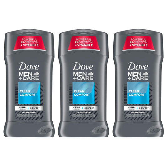 Dove Men+Care Antiperspirant Deodorant 48-hour sweat and odor protection Clean Comfort Antiperspirant for men formulated with vitamin E and Triple Beauty and Personal Care DOVE MEN + CARE