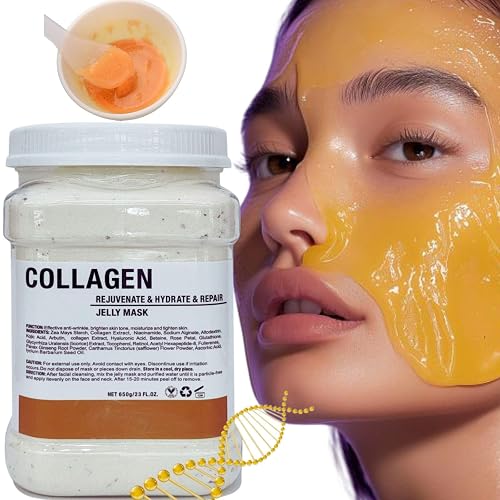 DR MEINAIER Jelly Masks for Facials Professional - Collagen Face Mask Jelly Powder - Jelly Face Mask Peel Off - Professional Face Mask Powder