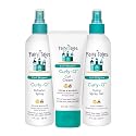 Fairy Tales Curly Q Kids Curly Hair Styling Products Set - Curl Cream, Curl Refresher & Curl Styling Spray Gel - Green Apple Scent, Phthalate