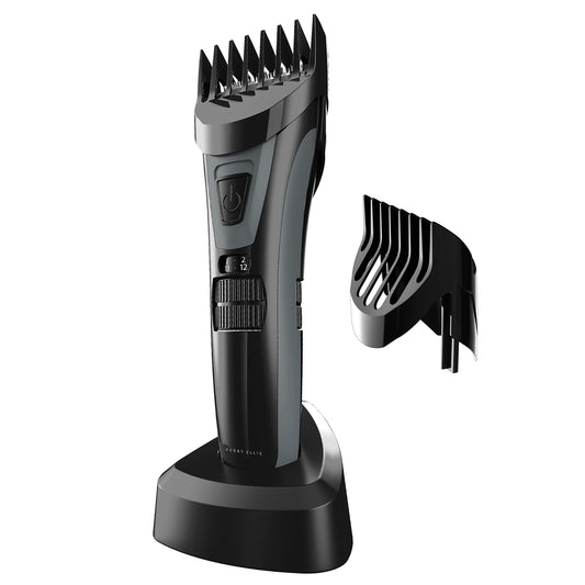 Perry Ellis Precision Trimmer for Men Cordless Electric Hair Clipper with Adjustable Dial 1-20mm, Beard & Mustache Grooming Kit, Charging Stand, USB Beauty and Personal Care Perry Ellis