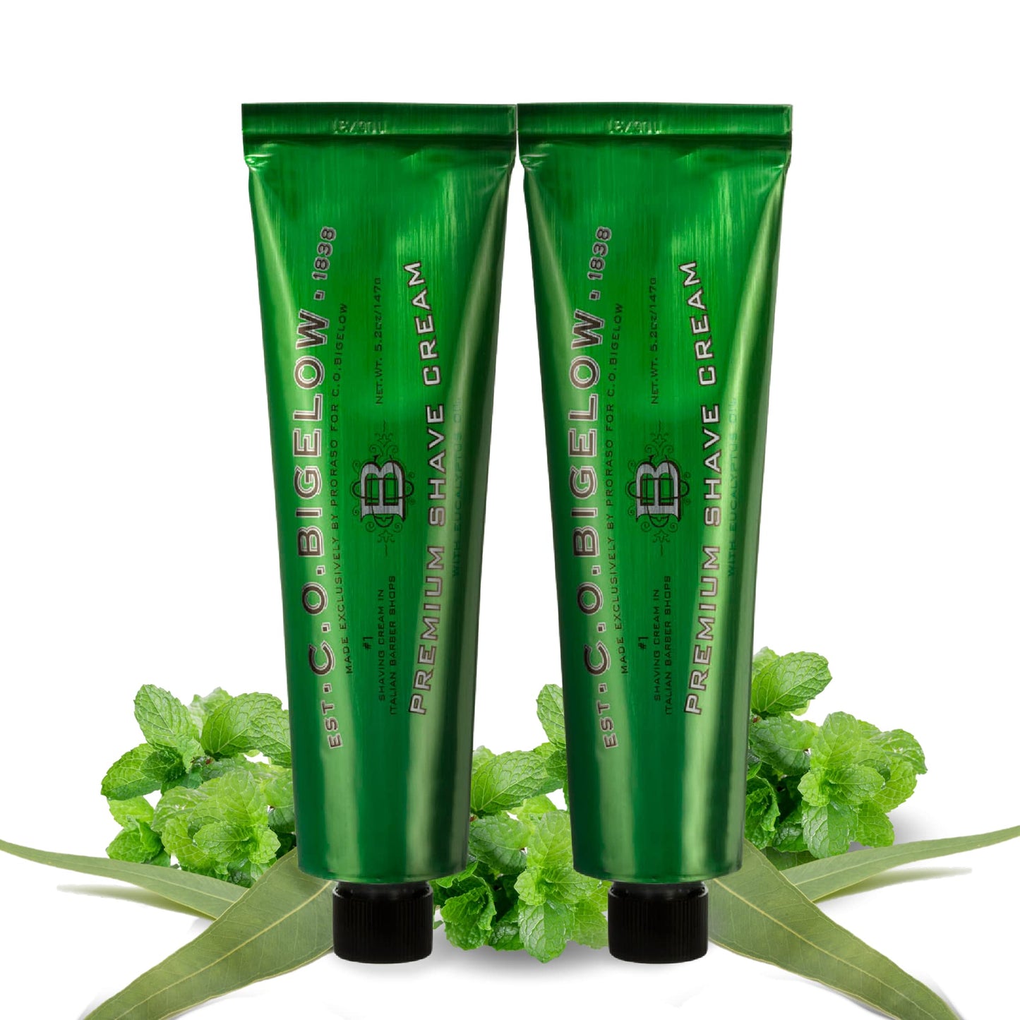 C.O. Bigelow Shaving Cream, 2 Pack of 5.2 oz Mens Shaving Cream with Eucalyptus Oil for Sensitive Skin & All Skin Types Beauty and Personal Care C. O. Bigelow