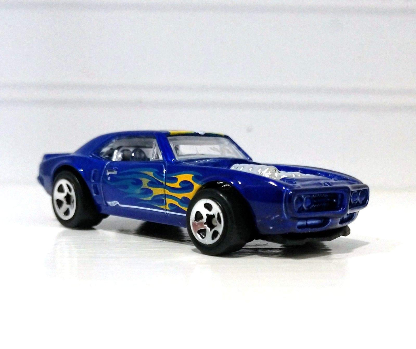Hot Wheels 2018 Die-Cast Vehicle Hw Flames - Custom '67 Pontiac Firebird (Dark Blue)
