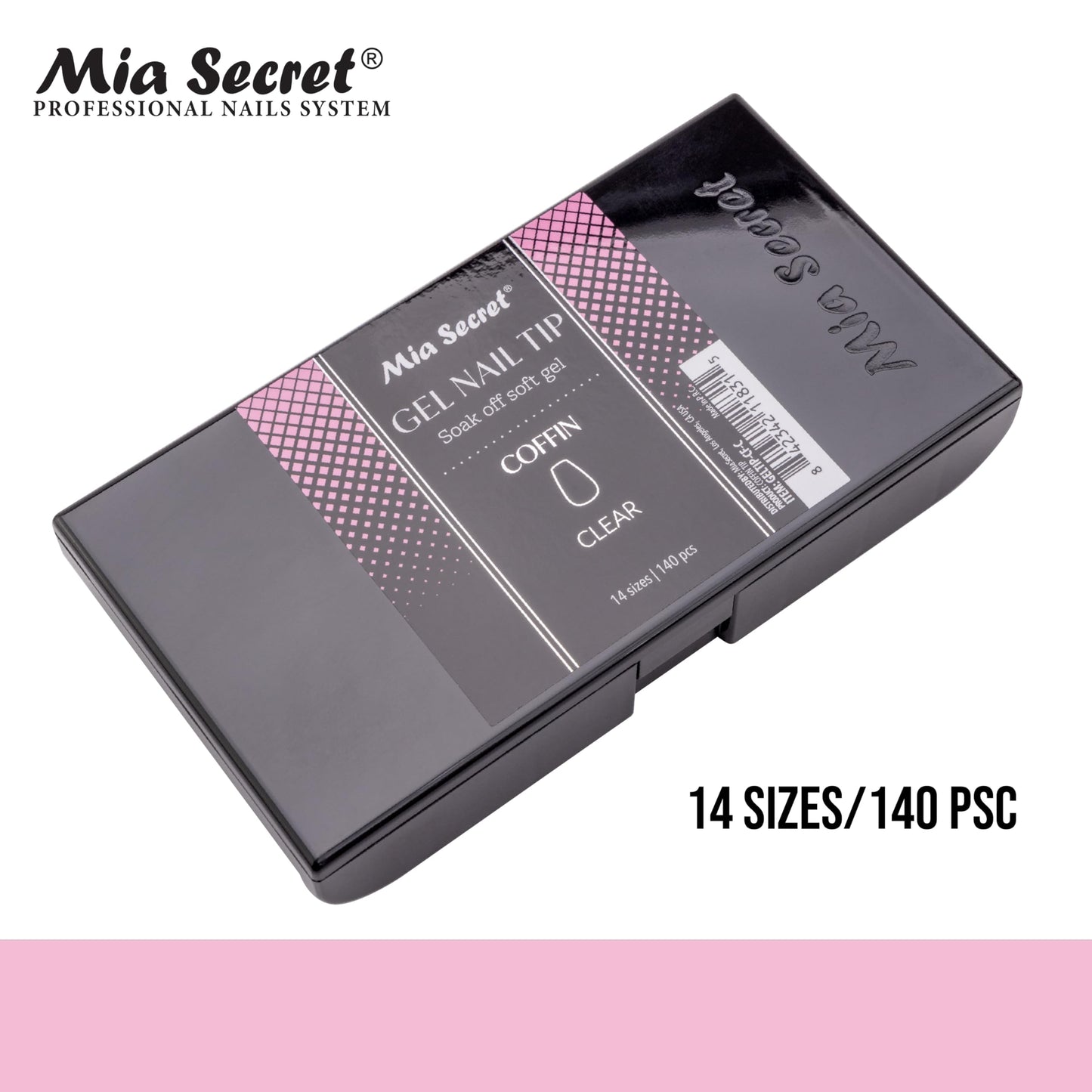 Mia Secret Soak off CLEAR Soft Gel Nail Tip MADE IN USA for Salon and DIY (Clear 140 Tips, Coffin) Beauty & Personal Care Mia Secret
