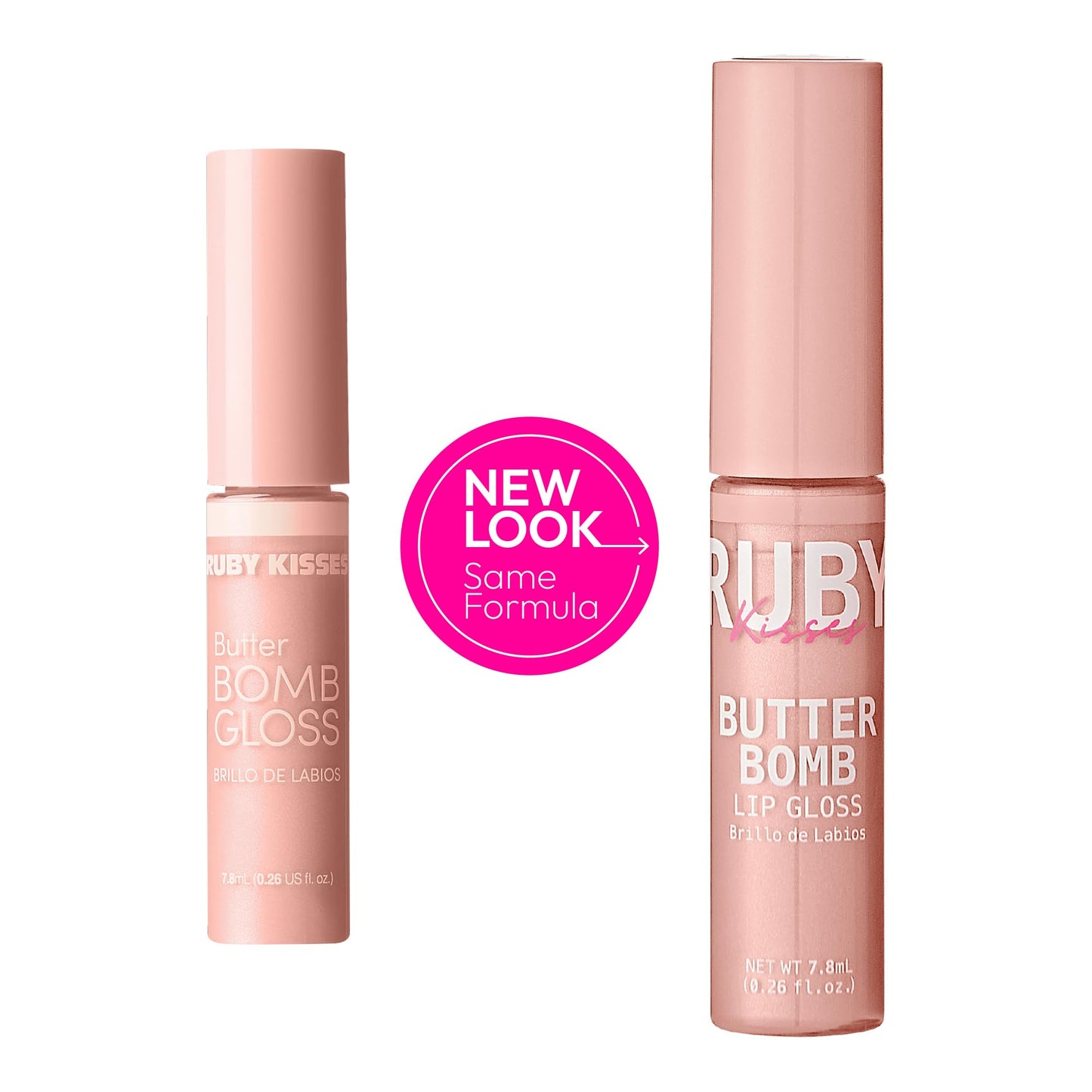 Ruby Kisses Butter Bomb Lip Gloss, High-Shine Non-Sticky Hydrating Plumping