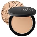 Glo Skin Beauty Pressed Base Powder Foundation, Honey Light - Buildable Sheer to Full Coverage, Long Wear Face Powder Compact, Pressed Powder Makeup