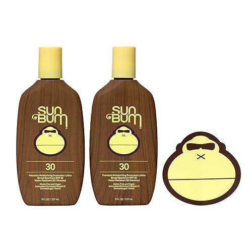 Sun Bum Original Moisturizing Sunscreen Lotion SPF 30 with Sonny Sticker, Vegan and Hawaii 104 Act Compliant Octinoxate & Oxybenzone Free, Broad