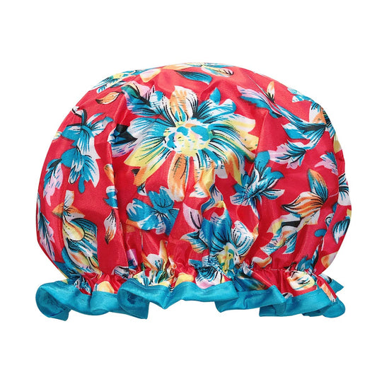 allydrew Reusable Women's Waterproof Shower Caps for Long Hair, Exotic Floral Beauty & Personal Care allydrew