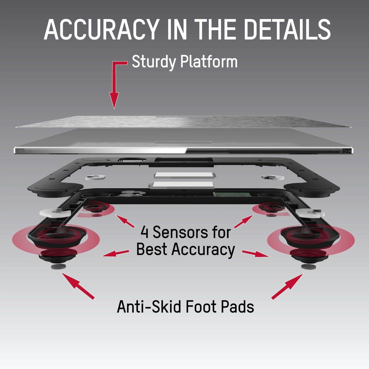 Taylor Digital Scales for Body Weight, High 400 LB Capacity, Brushed Stainless Steel Thin Glass Platform, Unique Blue LCD, Durable Platform, 11.8 x…