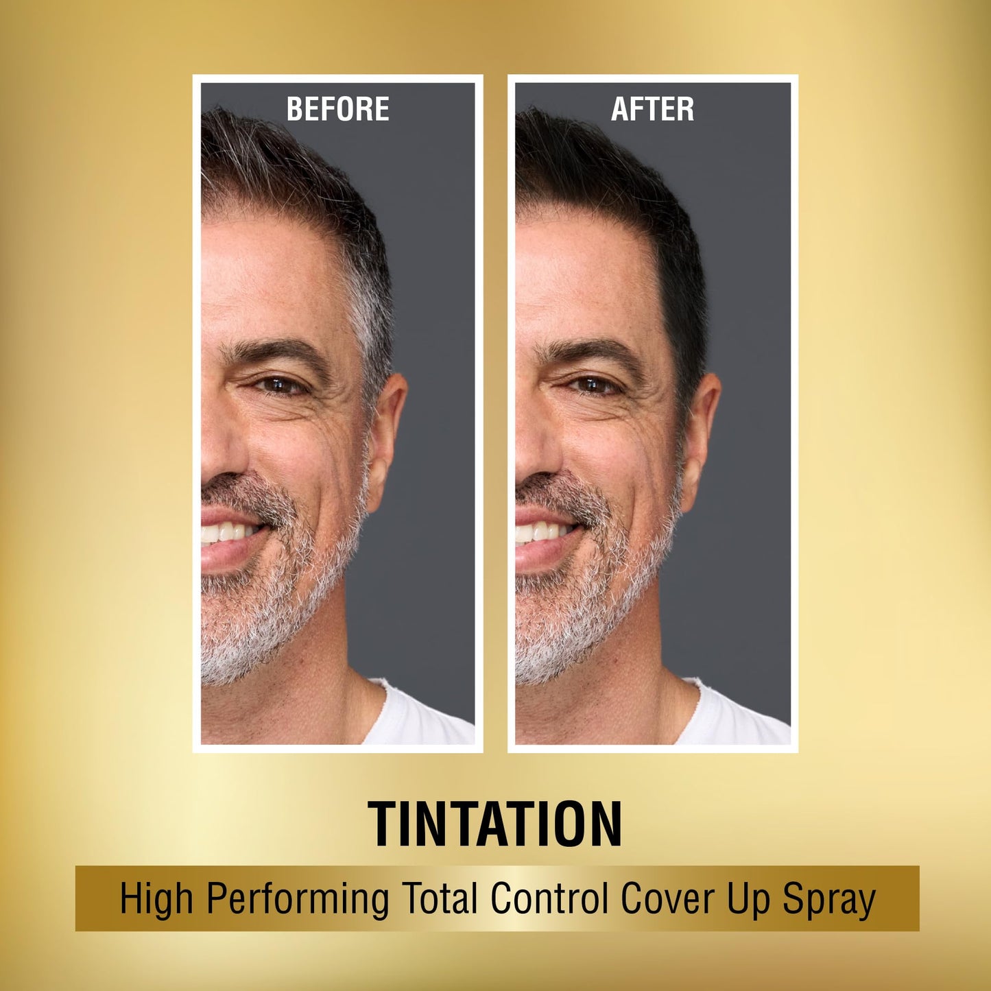 RED by Kiss 1.5OZ. Tintation Temporary Hair Color Spray, Instant Gray Root Cover Up, Water-Resistant, Smudge-Proof, Hairline & Barber Touch-Up, Quick