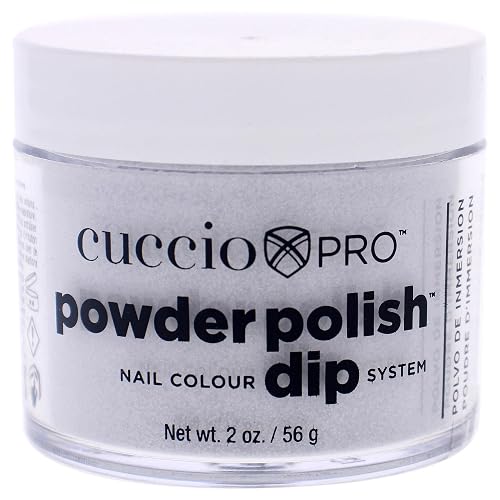 Cuccio Pro Powder Polish Dip - Silver Glitter - Nail Lacquer for Manicures & Pedicures, Easy & Fast Application/Removal - No LED/UV Light Needed Beauty & Personal Care Cuccio