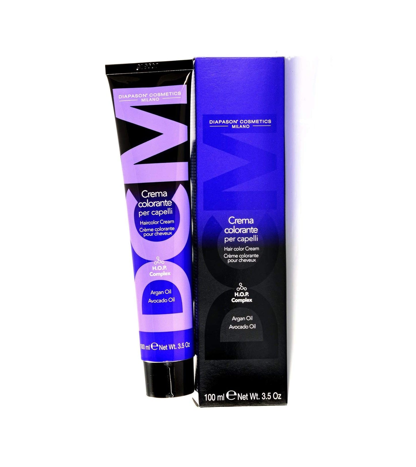 DCM HOP Complex Hair Color Cream, 100 ml./3.3 fl.oz. (4/58 - Medium Red Violet Brown)