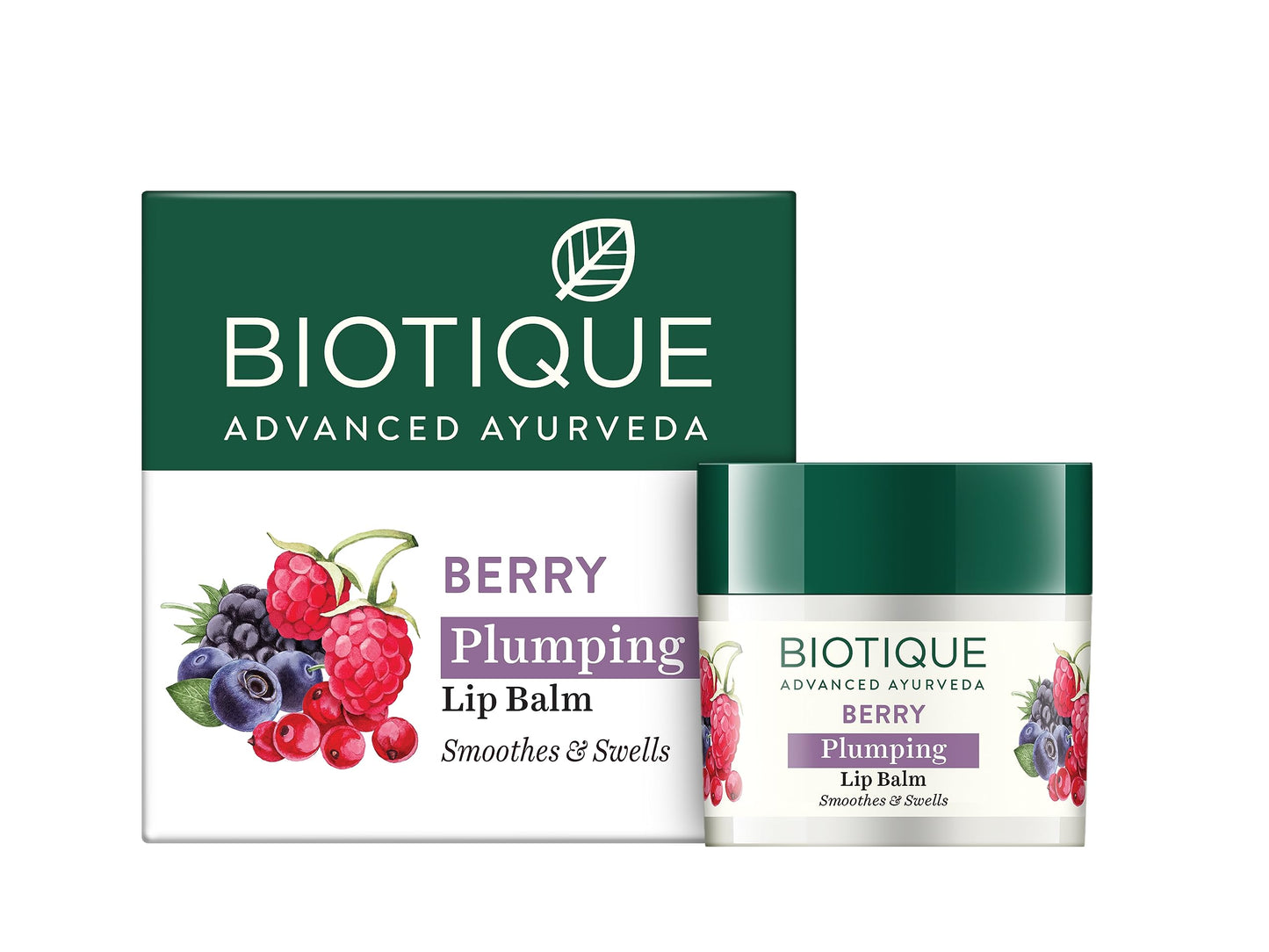 Biotique Bio Berry Plumping Lip Balm 12 Gm I Soothes & Swell Lips I Unscented Lip Repair Lip Balm for Dry, Cracked Lips I For Men, Women,