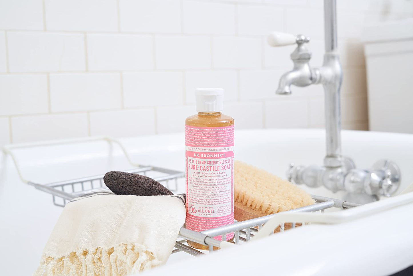 Dr. Bronners Cherry Blossom Pure-Castile Liquid Soap, 240 ML Beauty & Personal Care Dr. Bronner's