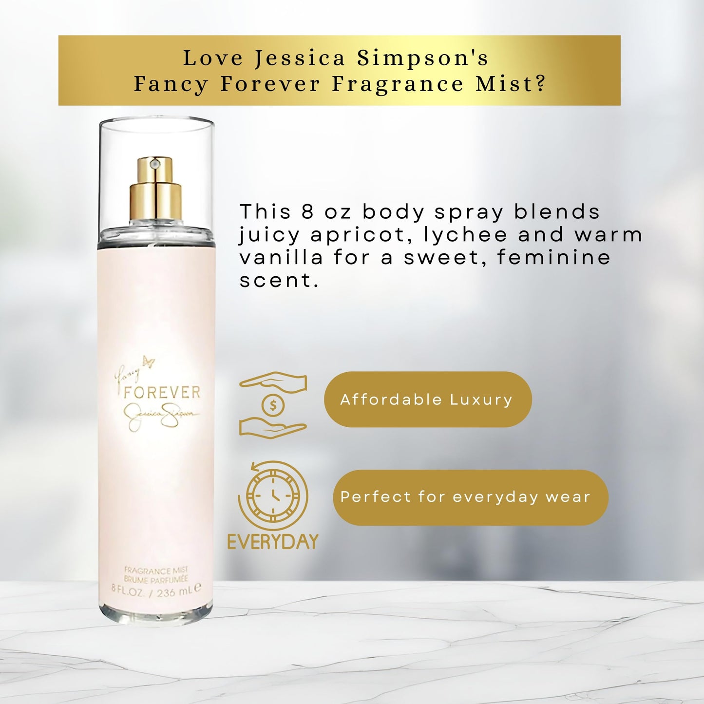Jessica Simpson Fancy Forever Women Frangrance Mist 8 oz, Z8973W