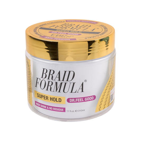 EBIN NEW YORK Braid Formula Dr. Feel Good Super Hold 11oz | Menthol Infused for Cooling Sensation | Smoothing, High Shine, Long-Lasting Hold | Perfect