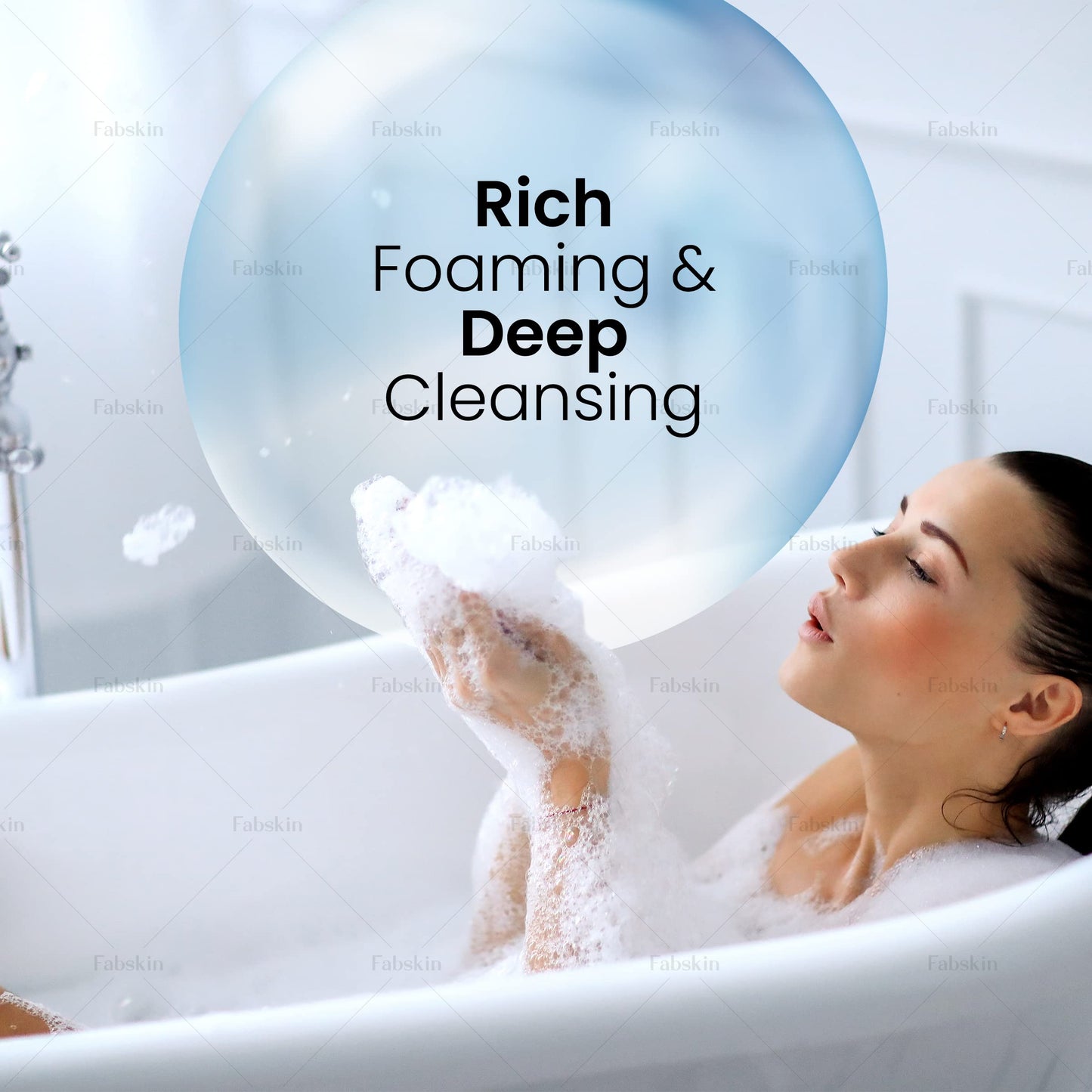 Fabskin Luxury Back Scrubber Loofah Belt Loofah for Bathing for Men and Women - Strechable 9 Knots Bath Sponge (Green Back Scrubber + Loofah) Beauty and Personal Care FABSKIN