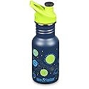Klean Kanteen Classic Kid's Water Bottle with Sport Cap - Durable Stainless Steel Water Bottle for Children 4+ - Dishwasher-Safe & BPA-Free