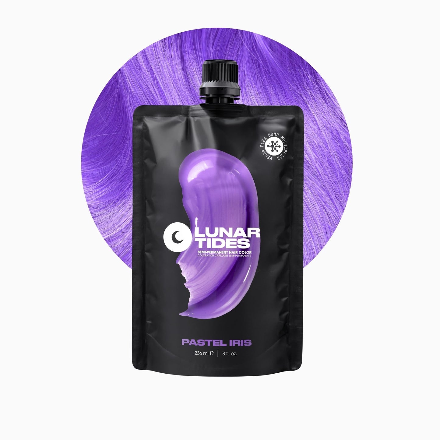 Lunar Tides Semi-Permanent Hair Color (43 colors) (Iris, 8 fl. oz.)