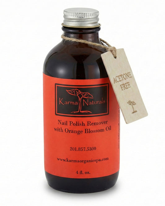 Acetone Free Nail Polish Remover with Soybean & Orange Blossom Oil - Vegan, Non-Toxic Nail Polish Remover for Nails Non Drying Liquid, 4 fl oz by Beauty & Personal Care karma organic