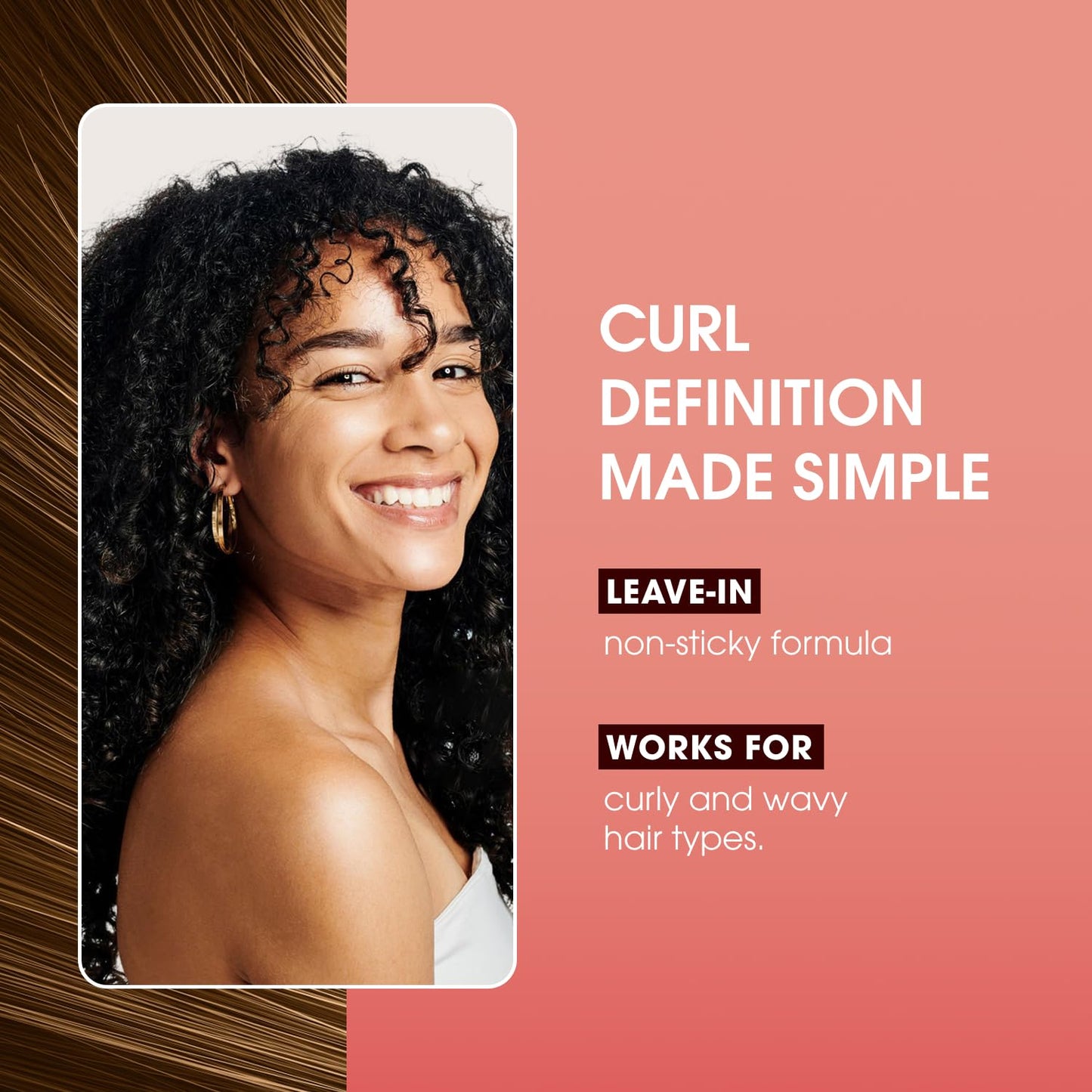 One 'n Only Defining Curl Cream with Argan Oil, Leave-in Conditioning Cream, Defines and Leaves Strong Curly Hair, Enhances Shine and Hydrates Without