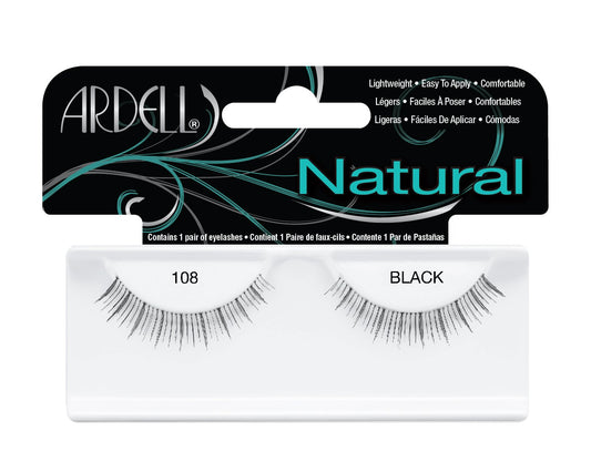 Ardell Fashion Lashes Pair - 108 Black, (Pack of 4)