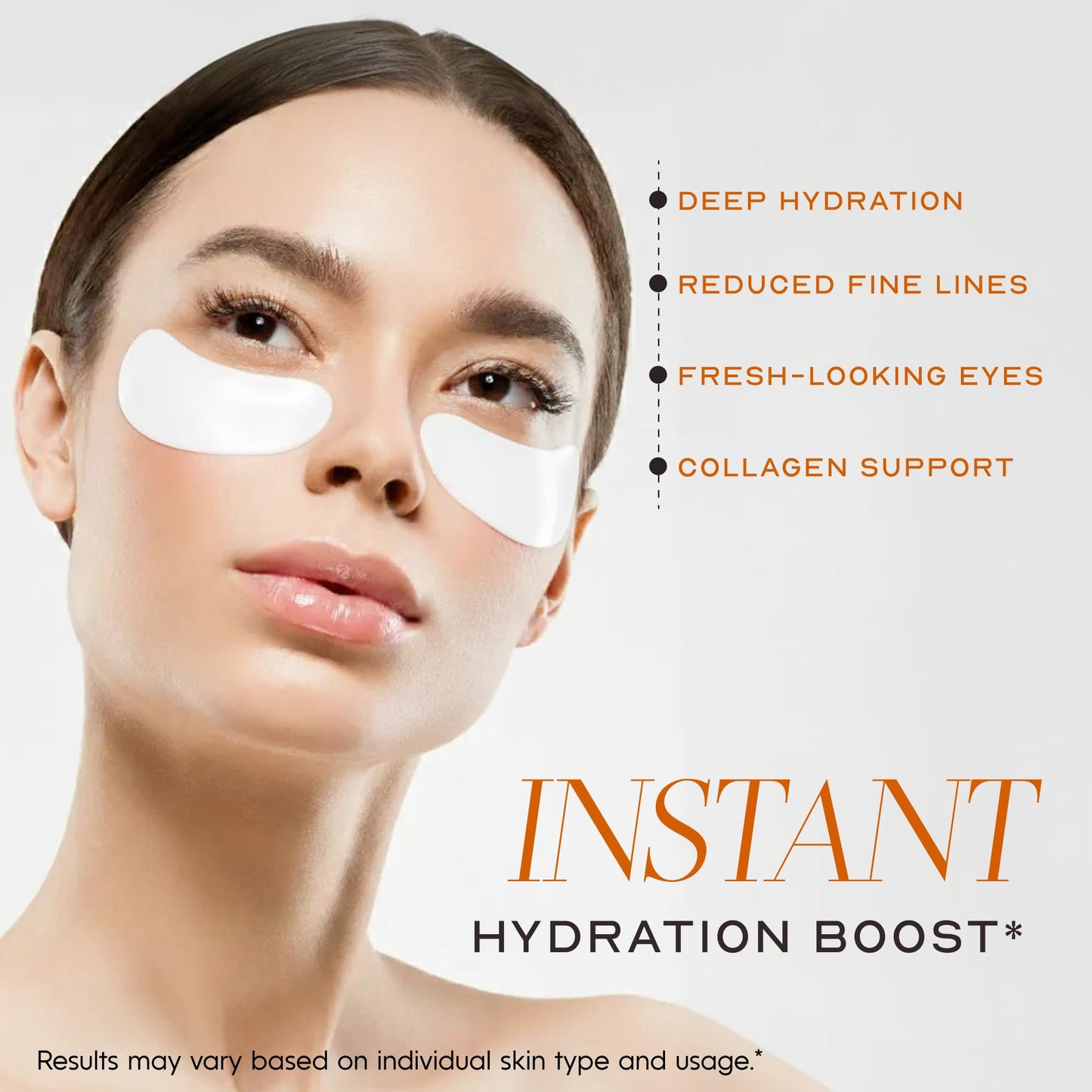 Clear Visage Vitamin C & Collagen Under Eye Patches - Dark Circles & Puffiness Reducer - Hydrating Anti-Aging Pads For Wrinkles - Dermatologist Tested