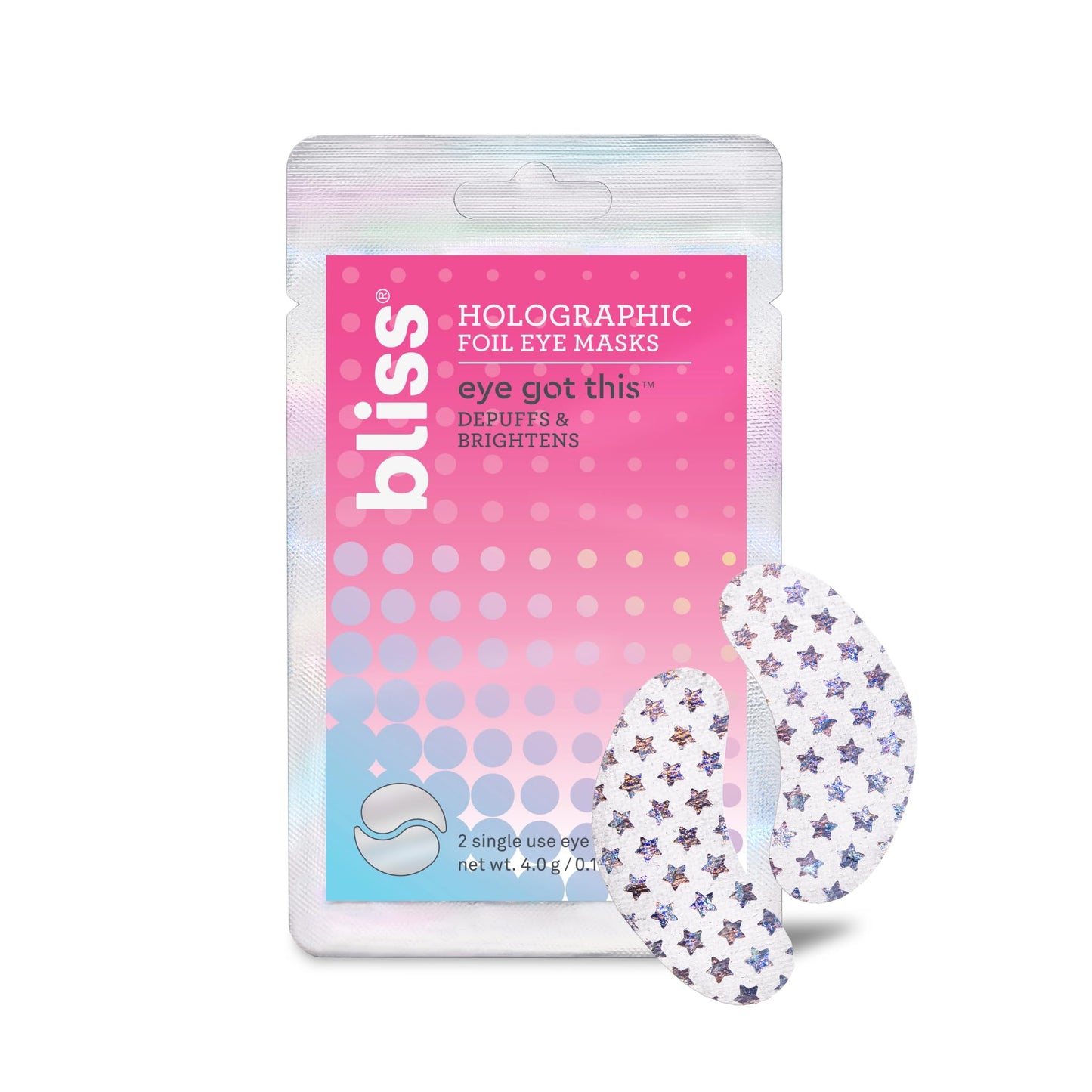 Bliss Eye Got This Holographic Foil Eye Masks - 5 Pack - Refreshing and Awakening Eyes - Reduces Puffiness and Dark Circles - Clean - Vegan