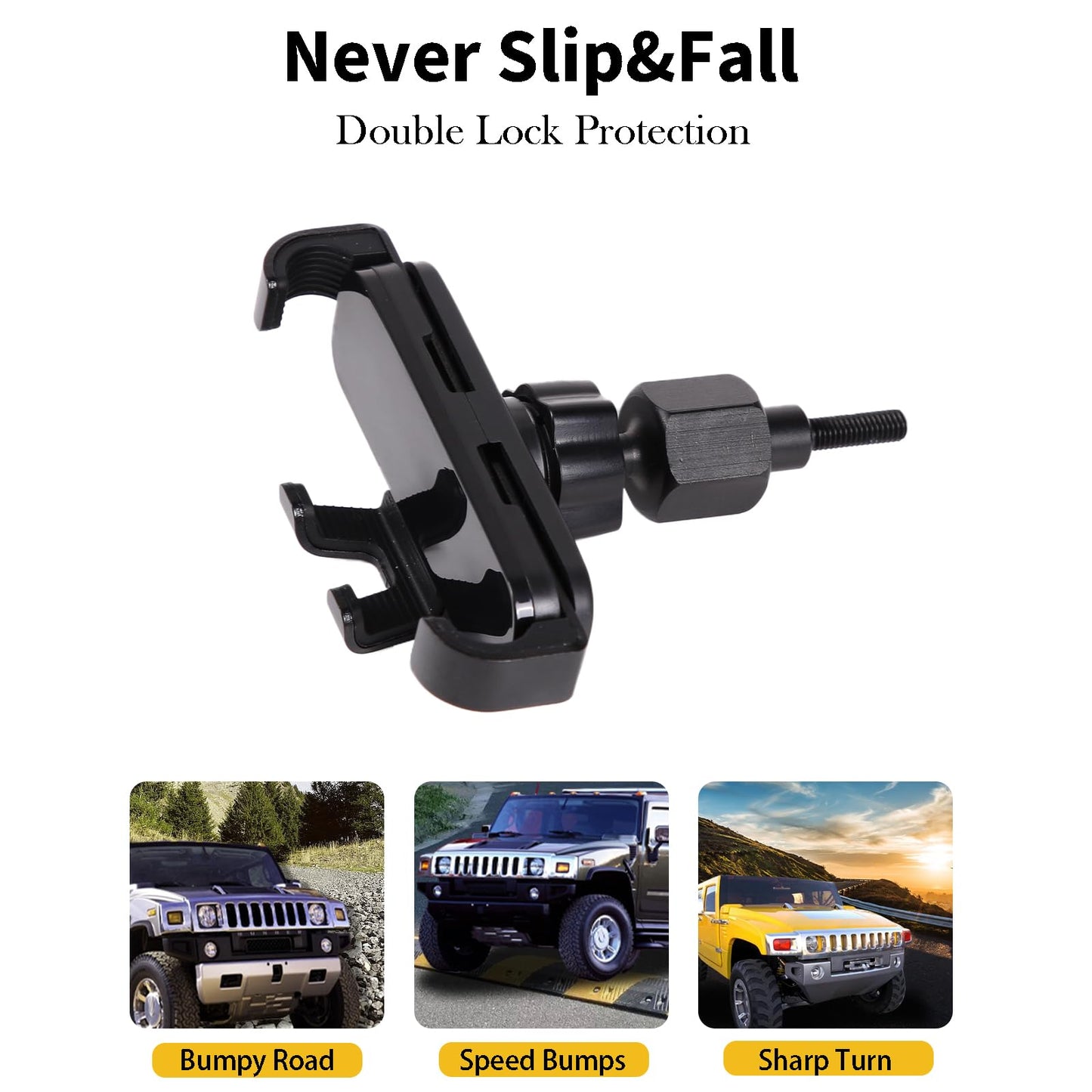 PIUGILH Phone Mount for Car Air Vent Side,Car Phone Holder Mount Fit for Hummer H2 2003-2007