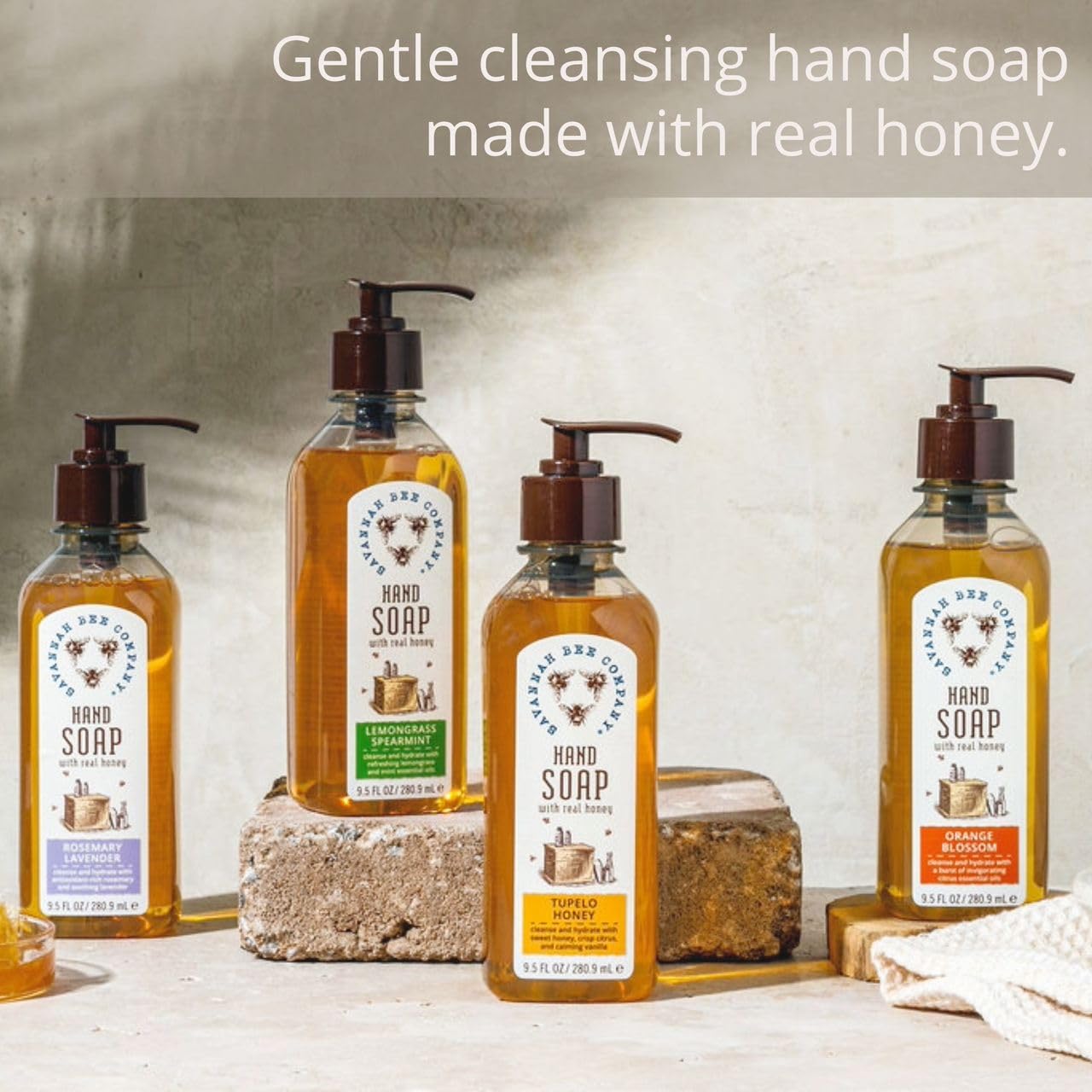 Savannah Bee Company Liquid Hand Soap - Natural Hand Soap with Essential Oils