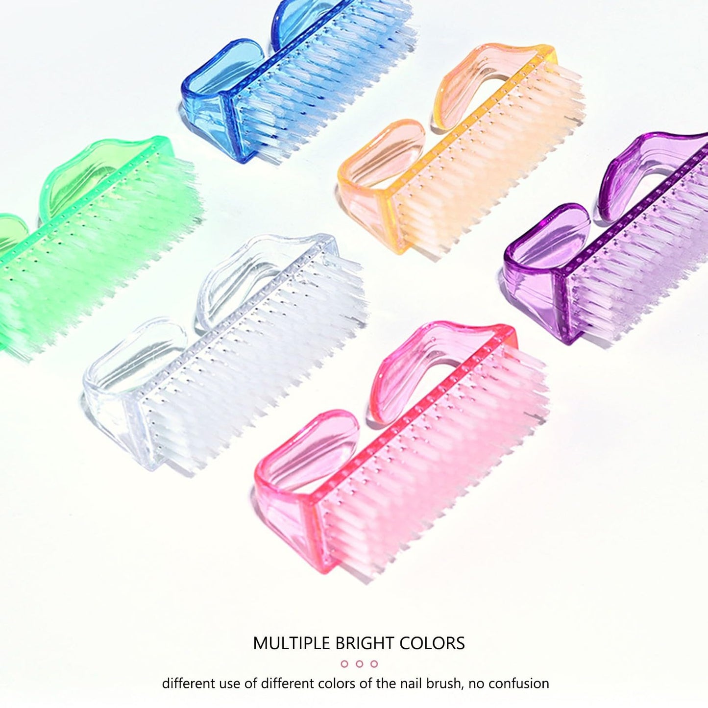 Handle Grip Nail Brush, Nail Cleaning Brushes Pedicure Scrubbing tool, Toes Fingernail Brush Scrub Cleaner kit for Men and Women 8 Pack (Multicolor) Beauty and Personal Care MODENGKONGJIAN