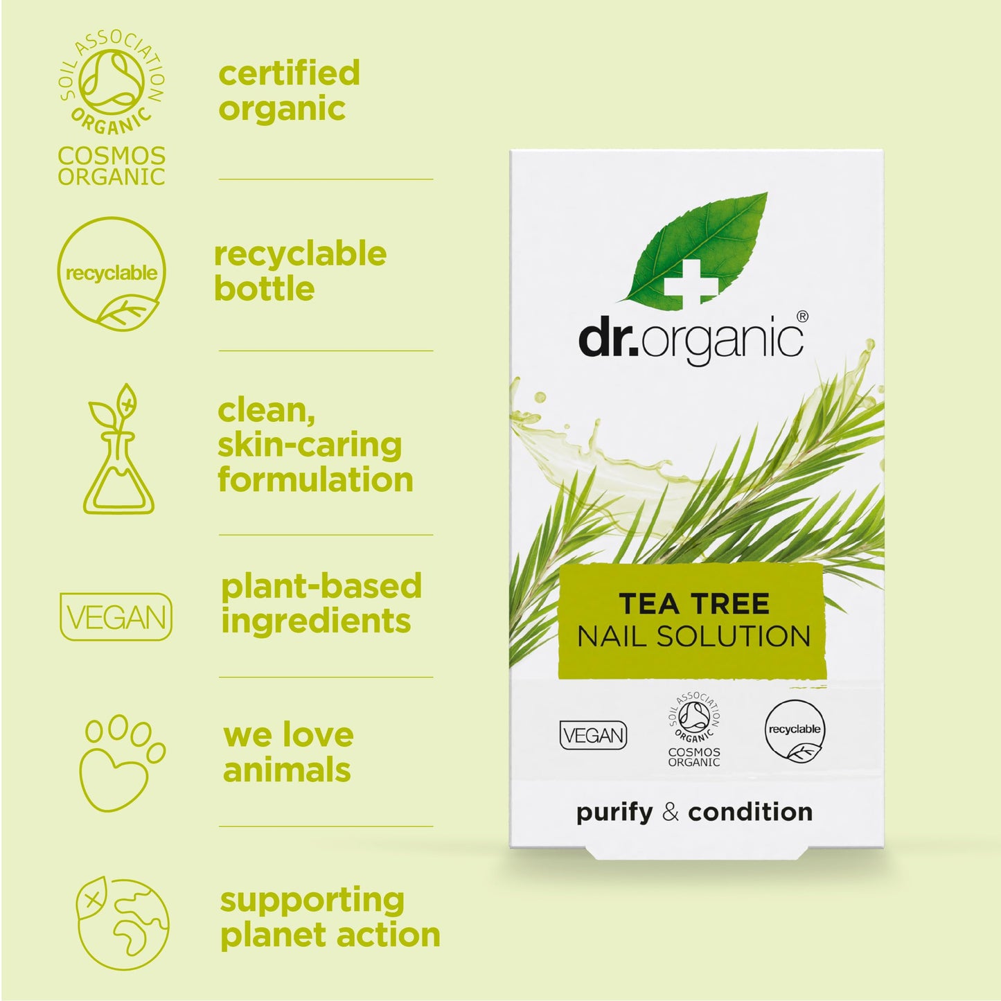 Organic Doctor Tea Tree Nail Solution, 0.34 Fluid Ounce