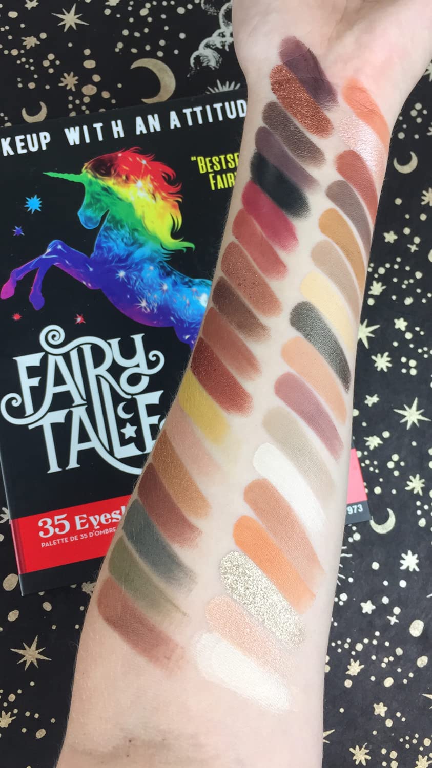 Rude Cosmetics Fairy Tale 35 Eyeshadow Palette - Book 3 for Women - 1.34 oz Eye Shadow