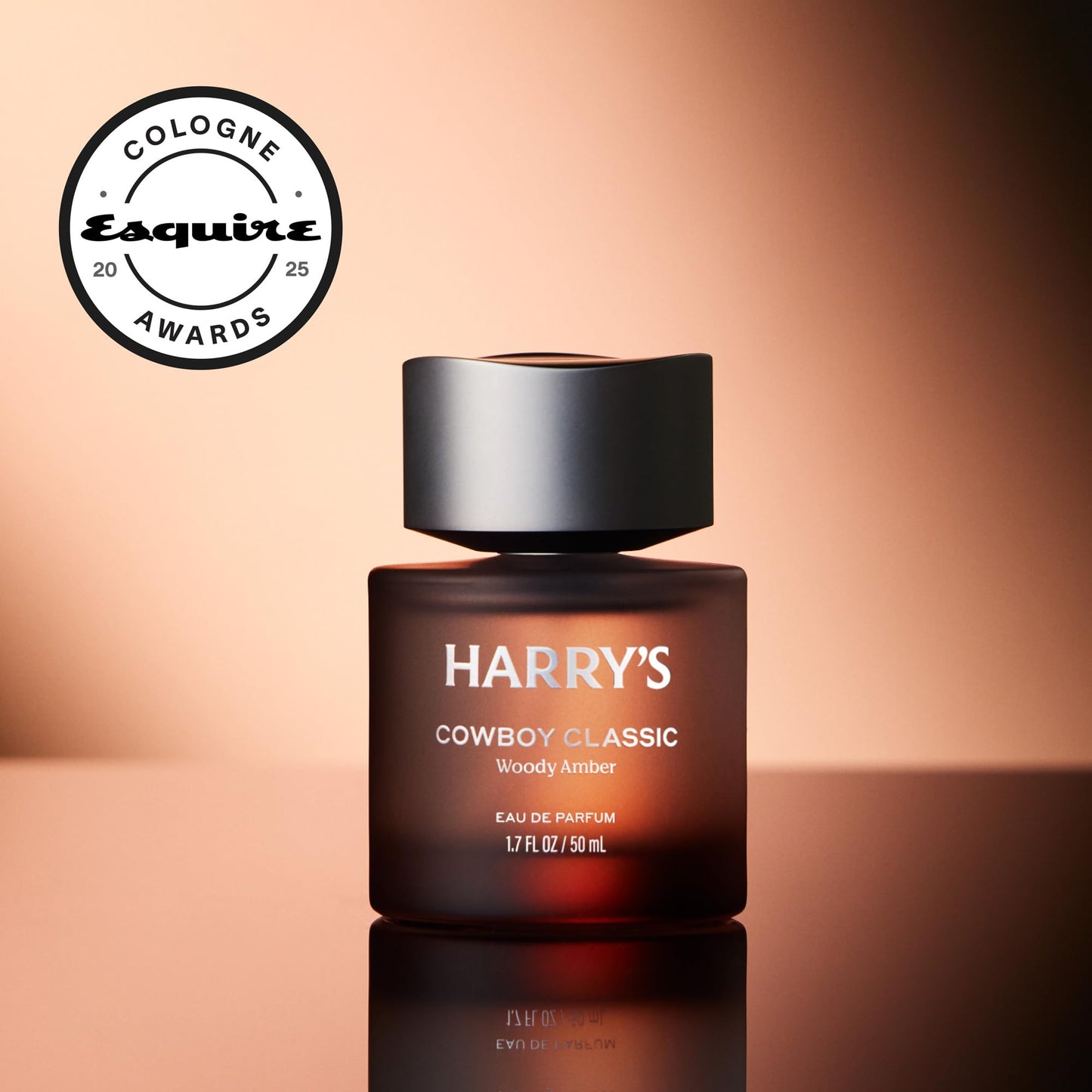 Harry's Cowboy Classic Men's Cologne - Woody Amber Scent - 1.7 fl oz - Notes of Bergamot, Cedarwood & Musk - Long-Lasting Eau de Parfum Men's