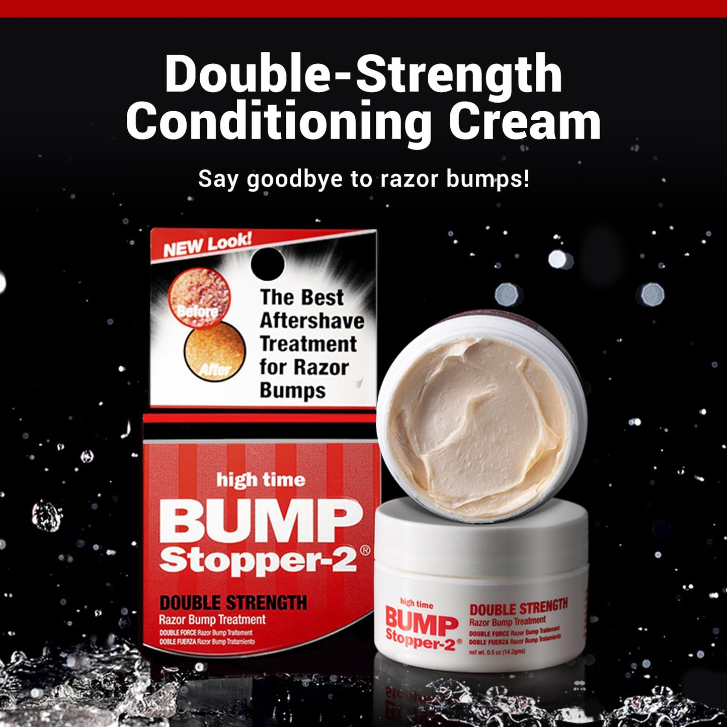 Bump Stopper 2 Double Strength Razor Bump Treatment | Formulated to Relieve Razor Burn | Eliminates Ingrown Hairs | Aftershave for Men - 0.5 OZ (9