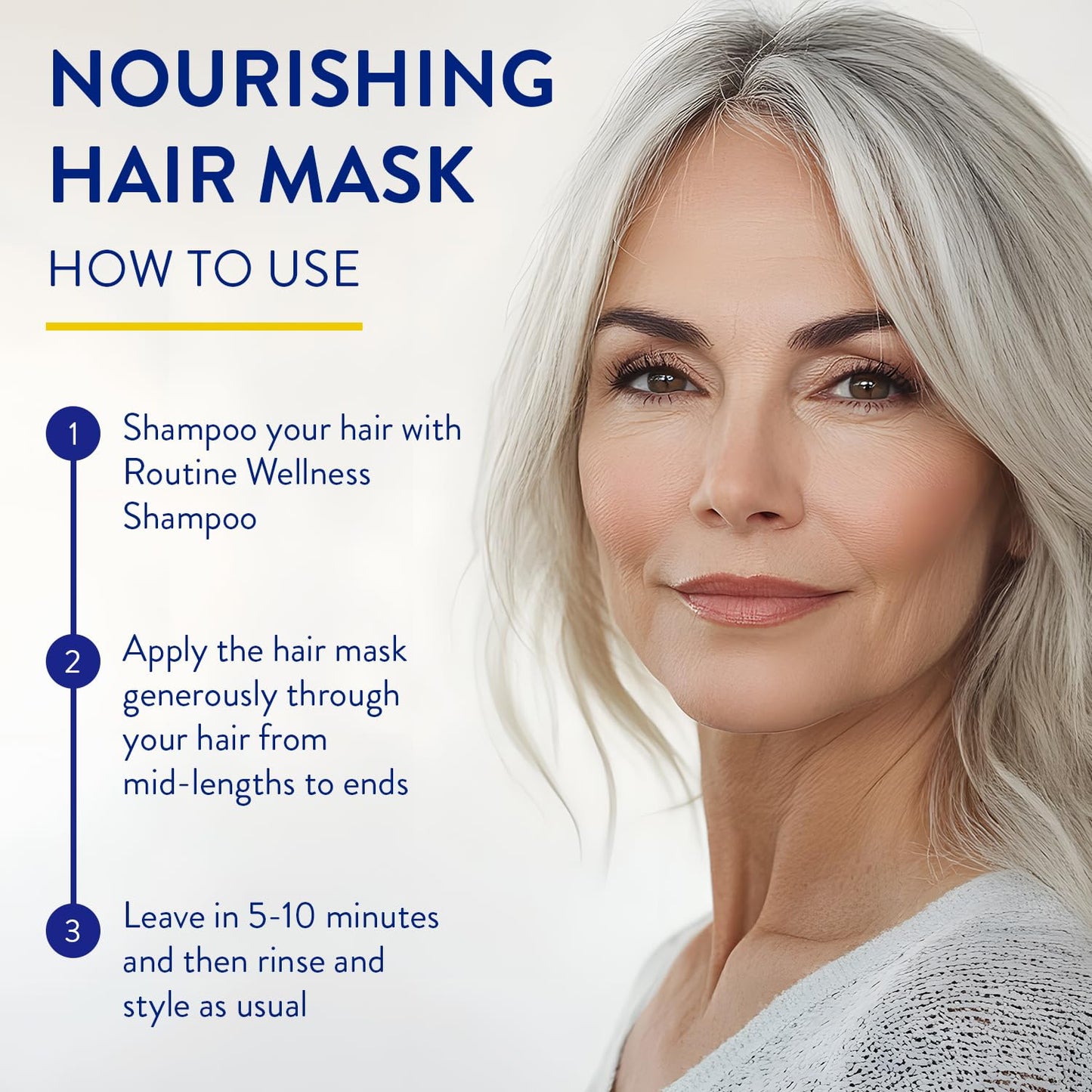 Routine Wellness Deep Conditioning Hair Mask - Bring Dry, Damaged Hair Back to Life - Hydrating Repair Treatment that Moisturizes, Strengthens & Adds