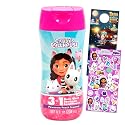 Gabby's Dollhouse Kids Shampoo, Conditioner, Body Wash 8 Oz Bottle - Bundle with 3-in-1 Berry Scented Body Wash, Shampoo & Conditioner Plus Stickers