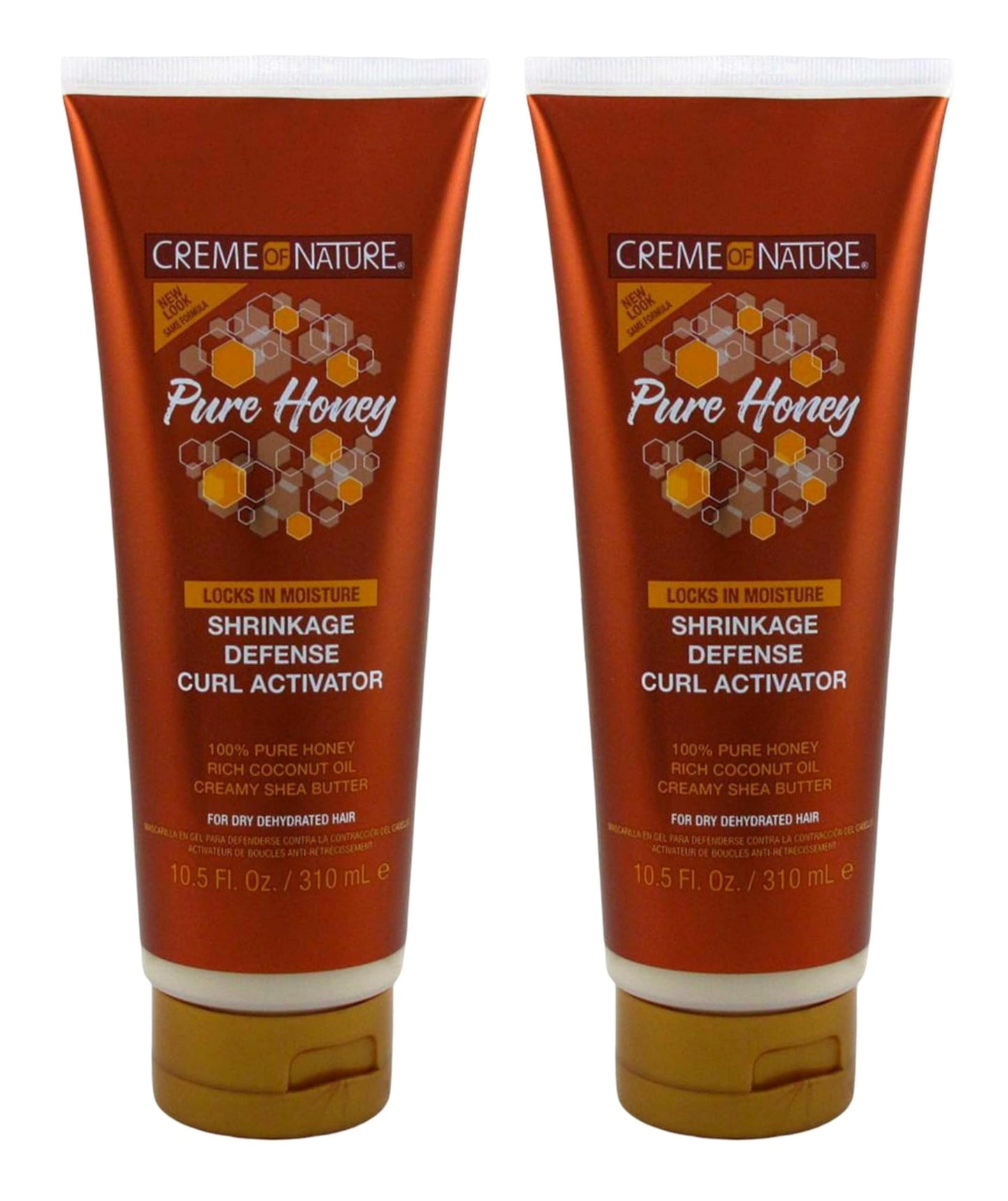 Creme Of Nature Pure Honey Curl Activator 10.5 Ounce Tube (310ml) (2 Pack)