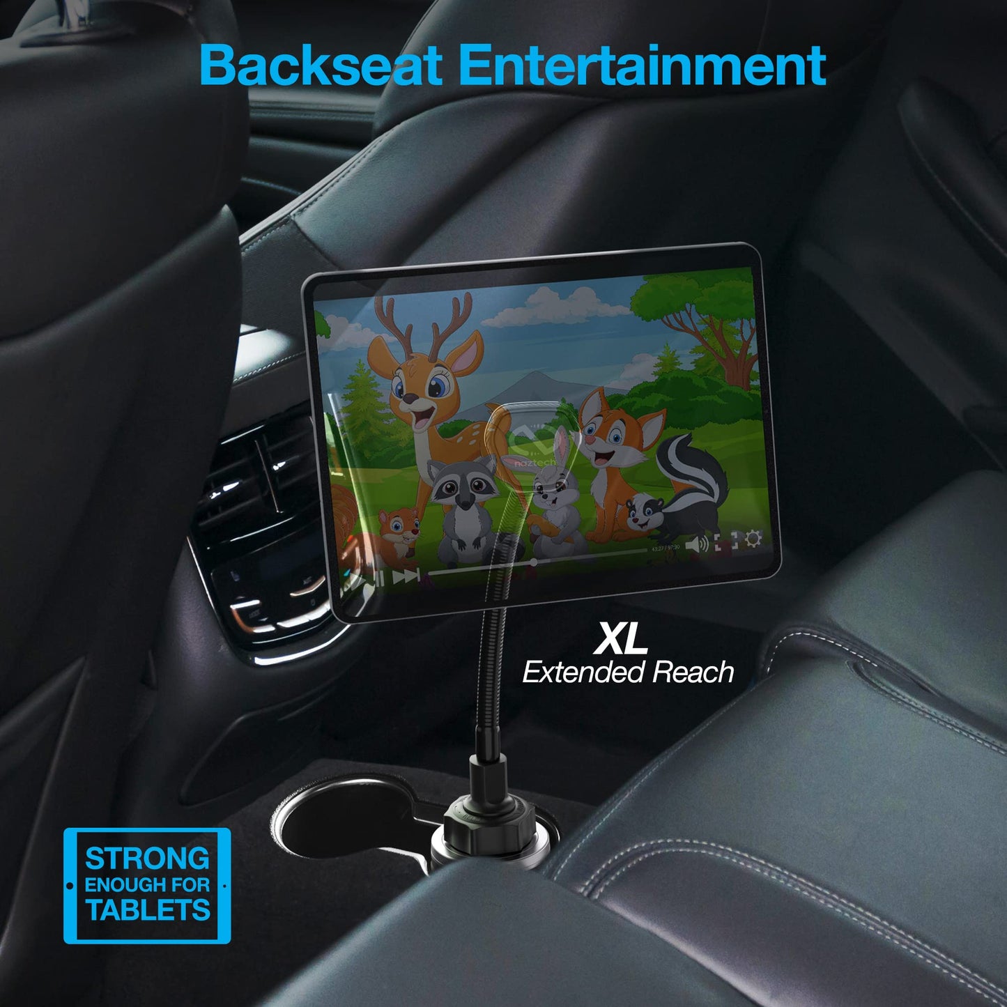 Naztech MagBuddy Elite XL Cup Cell Phone Holder for Car - Black Gooseneck Magnetic Stand Cup Phone Holders for Your Car Cellphone Holder Mount…