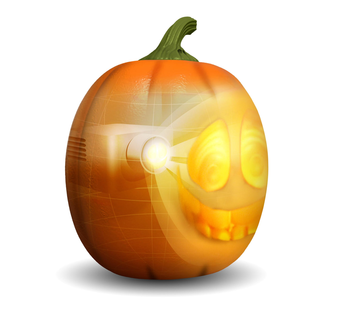 ANIMAT3D Jabberin' Jack Motion Sensor 12 Inch XL Talking Animated Orange Pumpkin with Built in Video Projector and Speaker Includes 80 Minutes of…