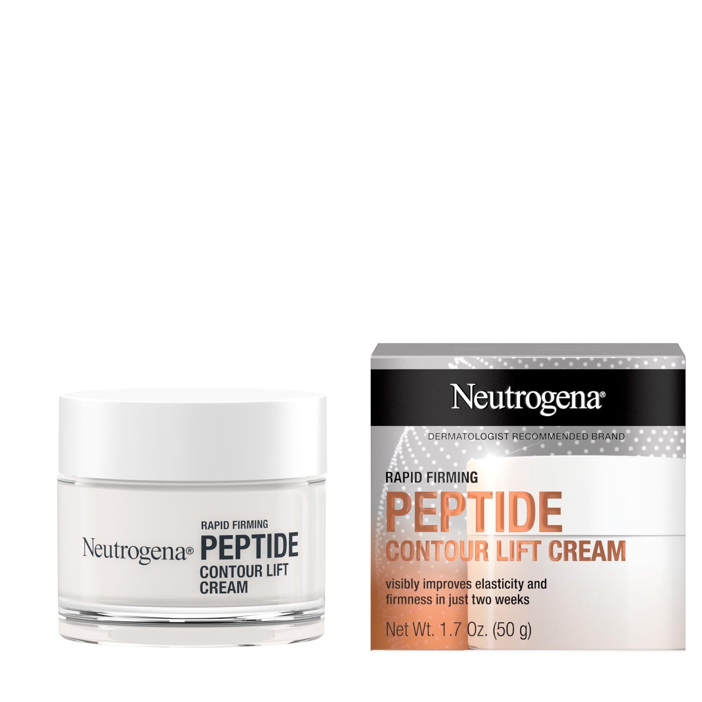 Neutrogena Rapid Firming Peptide Contour Lift Face Cream, Moisturizing Daily Facial Cream to visibly firm & lift skin plus smooth the look