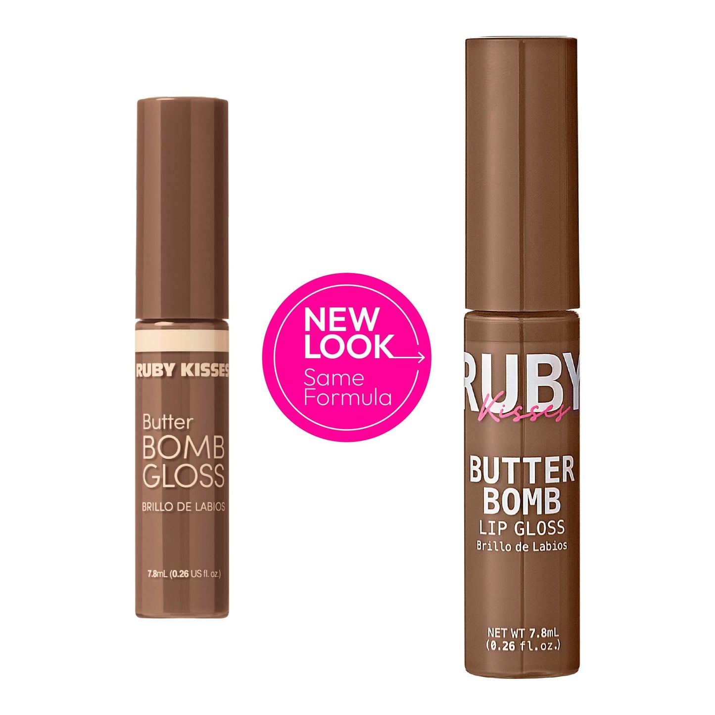 Ruby Kisses Butter Bomb Lip Gloss, High-Shine Non-Sticky Hydrating Plumping