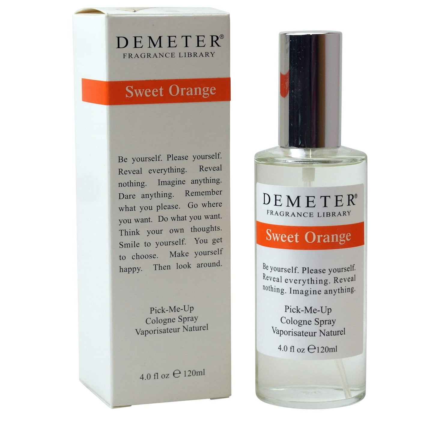 DEMETER Unisex Cologne Spray, Sweet Orange, 4 Ounce
