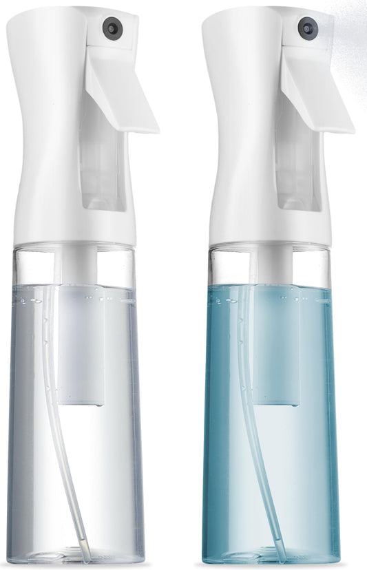SUPER+ 2 Pack Continuous Spray Bottle for hair - 10 Oz Ultra Fine Mist Sprayer | Water Spray Bottle For Hair Mister Spray Bottle | Hair Spray Bottles Beauty and Personal Care SUPER+ Default Title
