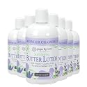 Ginger Lily Farms Botanicals Soothing Butter Lotion for Dry Skin, 100% Vegan & Cruelty-Free, Lavender Chamomile Scent, 12 Fl Oz (Pack of 6)