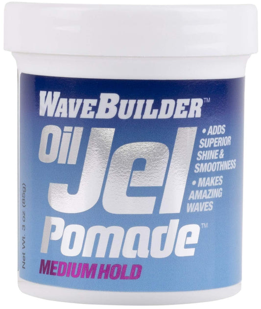 WAVEBUILDER Oil Jel Pomade Medium Hold, 3.5 OZ
