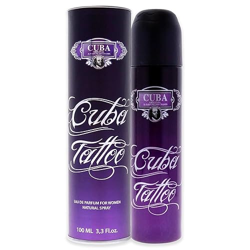 Cuba Women's Eau de Parfum Spray, Tattoo, 3.3 Oz