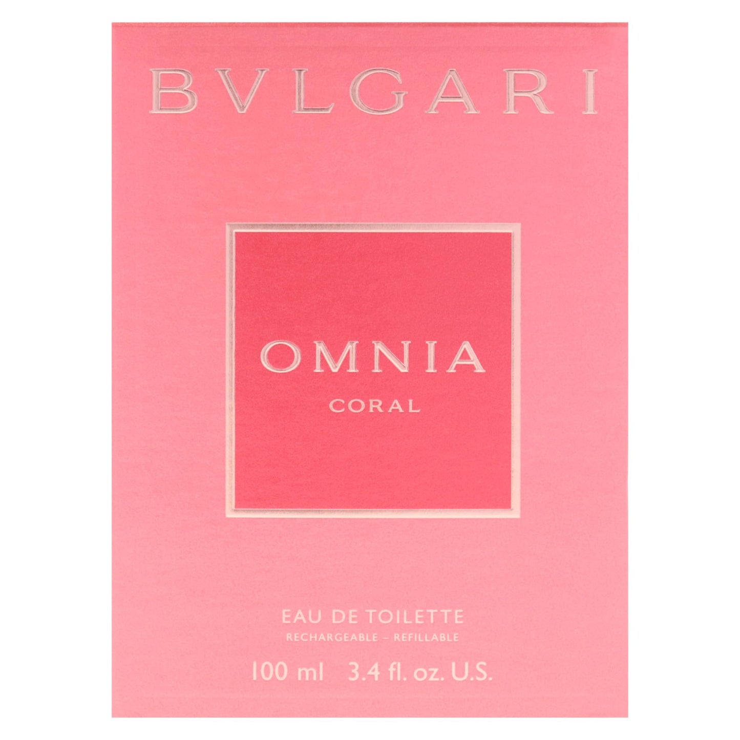 Bvlgari Omnia Coral by Bvlgari for Women - 3.4 oz EDT Spray (Refillable)