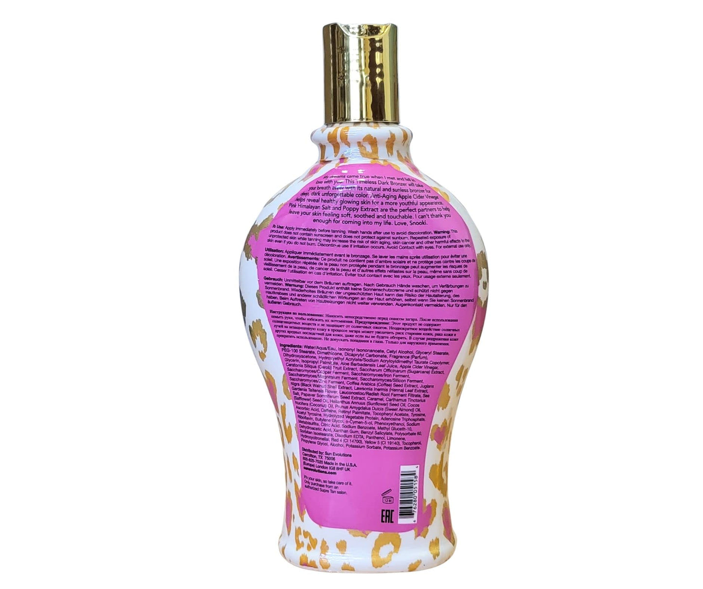 Snooki Love Snooki Dark Bronzing Blend Natural & DHA Enhancers 12oz