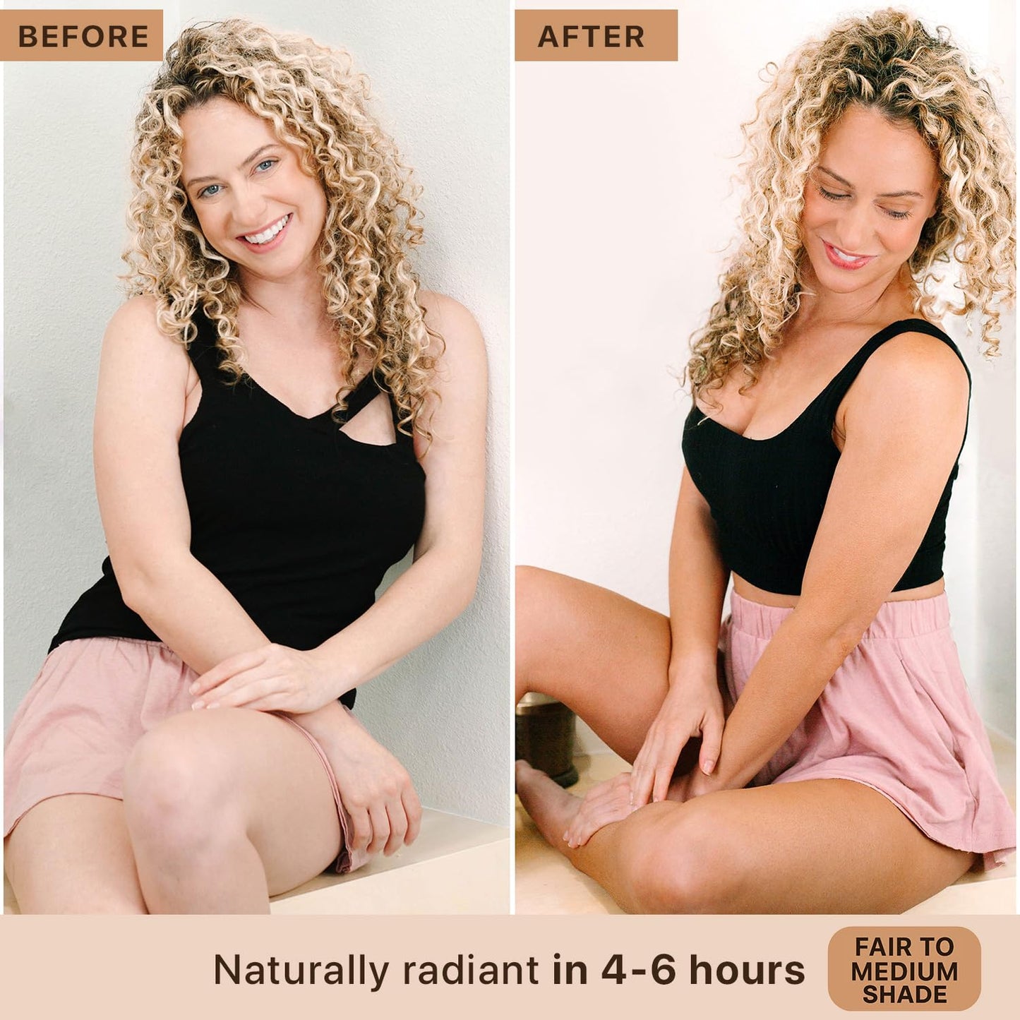 Self Tanner Spray - USA Made with Natural & Organic Ingredients, Fast Drying Spray Tan for Pale Skin, Non Toxic Gradual Tanning Spray, Sunless Tanning